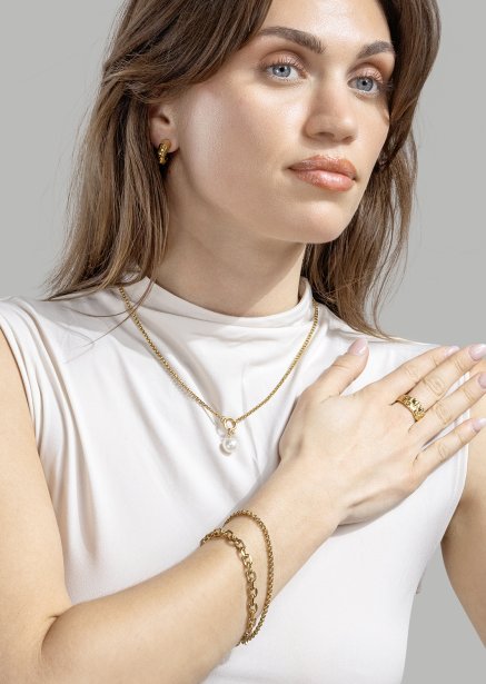 Pulsera Solid – 18k Chapada en oro