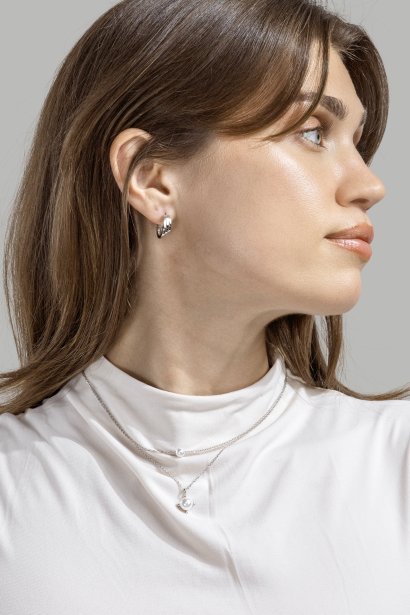 Anillo Blanche - Chapado en plata