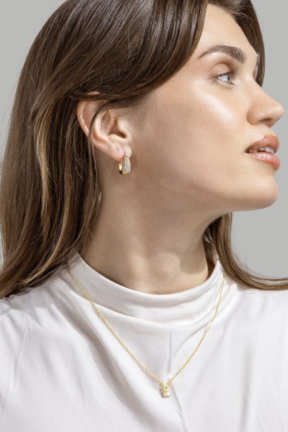 Collar Initial Letters A-N – 18k Chapado en oro