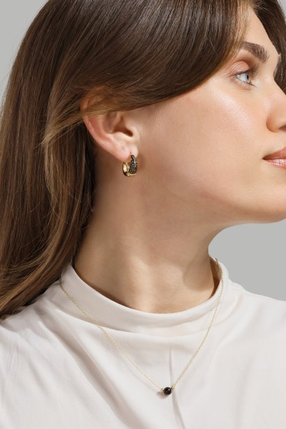 Collar Noir Sphere - 18k Chapado en oro