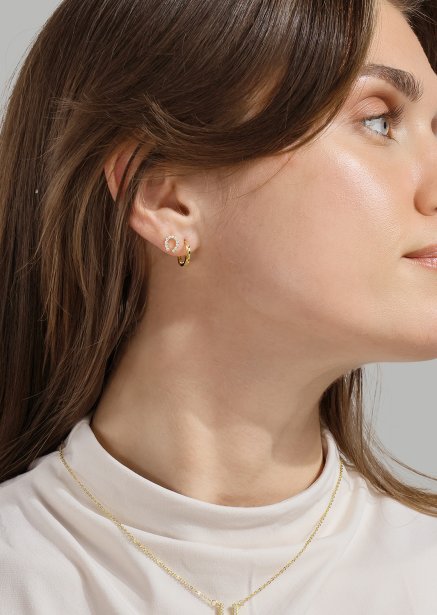 Anni Lu Pendientes – 18k Chapados en oro