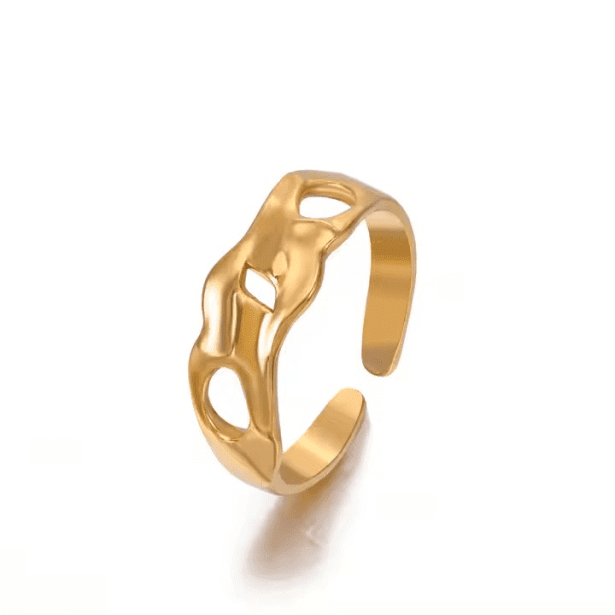 Anillo Amara - Chapado en oro de 18k