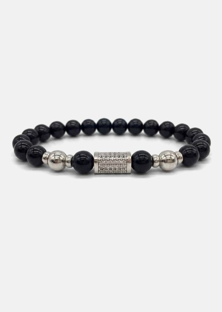 Pulsera de cuentas Obsidian Valor