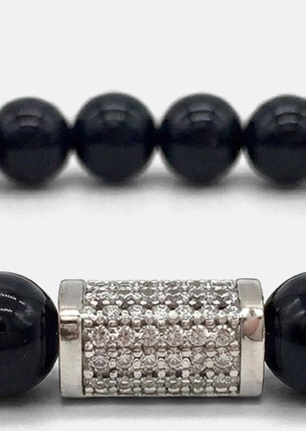 Pulsera de cuentas Obsidian Valor