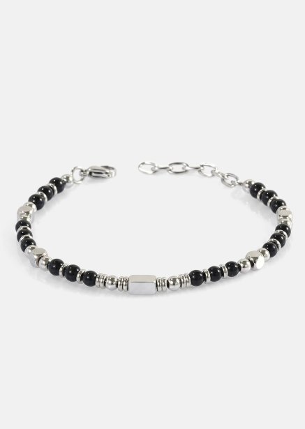 Pulsera de cuentas Obsidian Crest