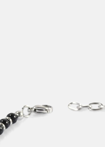 Pulsera de cuentas Obsidian Crest