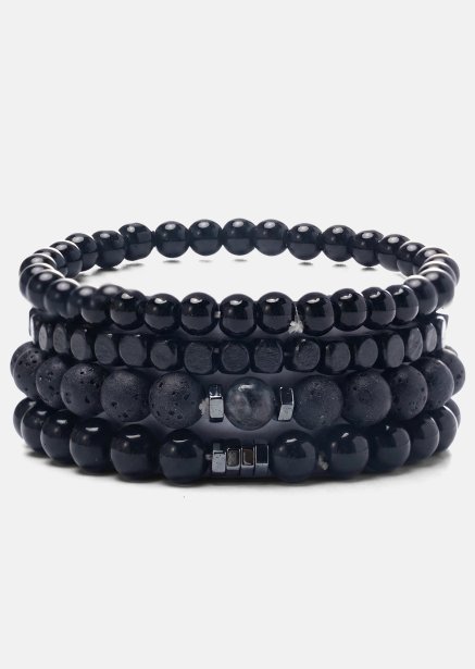 Pulsera de cuentas Obsidian Edge