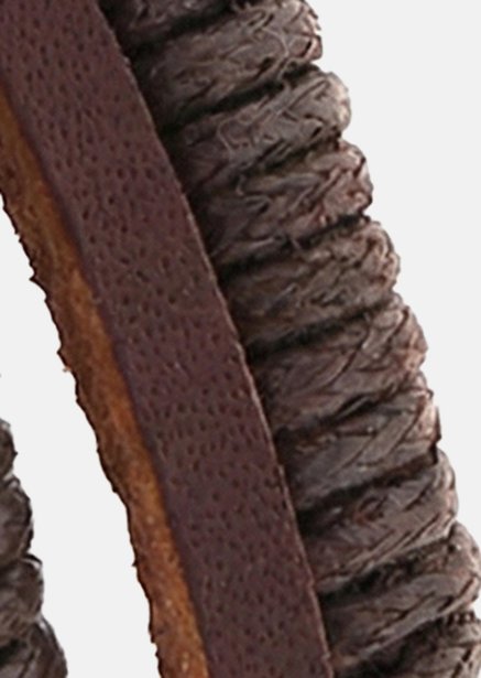 Pulsera de cuero Echelon Weave
