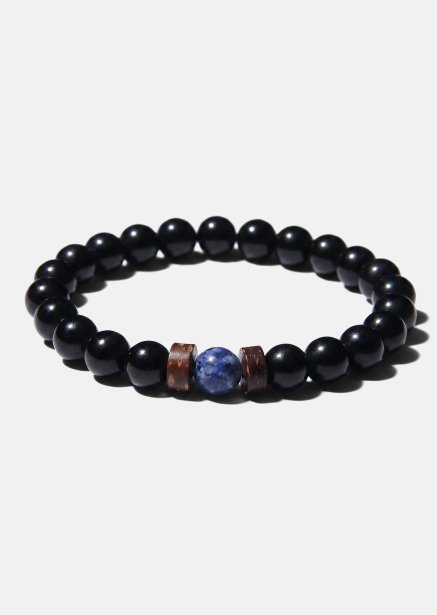 Pulsera de cuentas Obsidian Forge