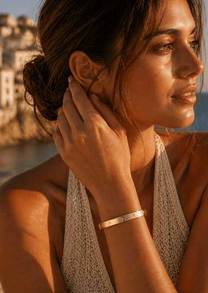 Pulsera Halo – 18k Chapada en oro