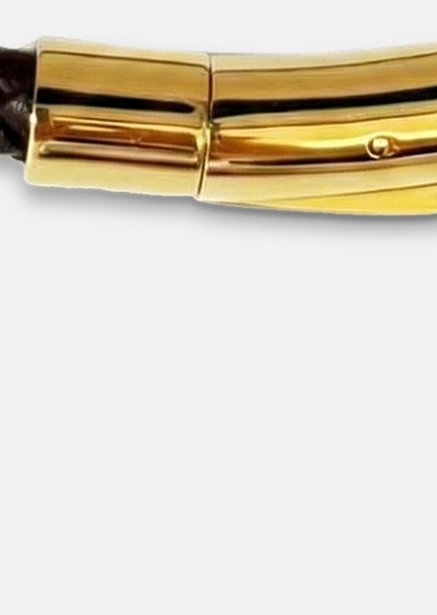 Pulsera de cuero Crown Weave