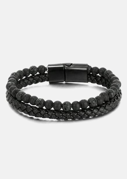 Pulsera de cuero Shadow Embrace