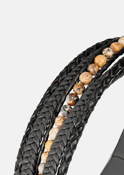 Pulsera de cuero Granite Finery
