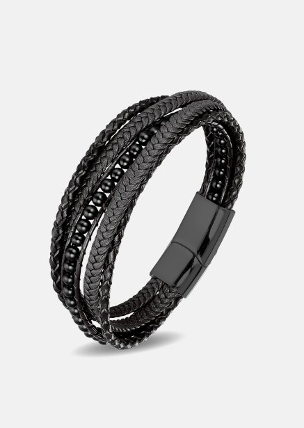 Pulsera de cuero Raven Echo