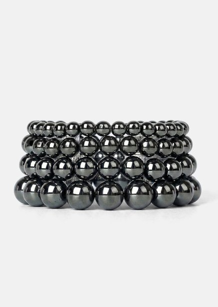 Pulsera de cuentas Obsidian Flow