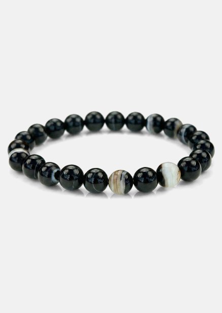 Pulsera de cuentas Obsidian Stride