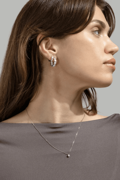 Pendiente Cirvia Spark - Chapado en plata