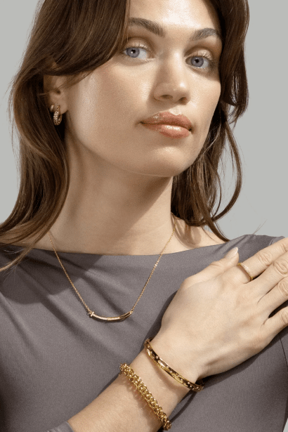 Pulsera Royal Braid - 18k Chapada en oro