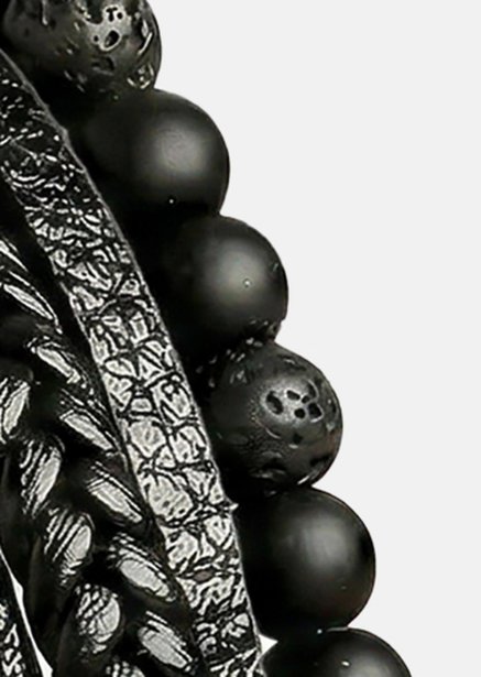 Pulsera de cuero Nightfall Bond