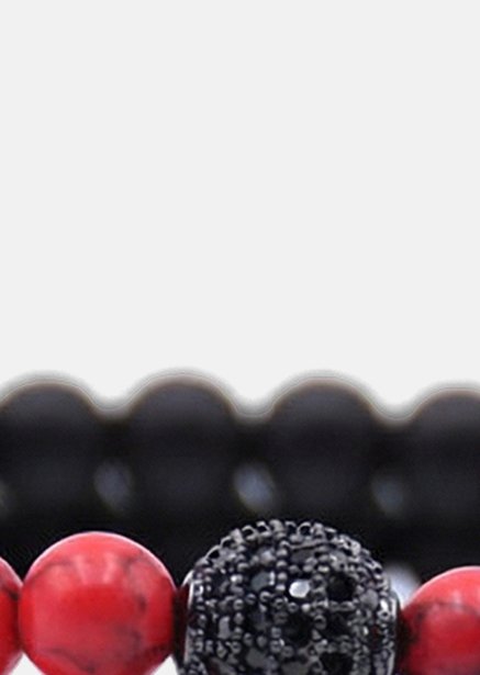 Pulsera de cuentas Crimson Valor