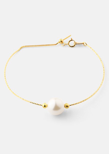 Pulsera Pearl Aura - 18k Chapada en oro