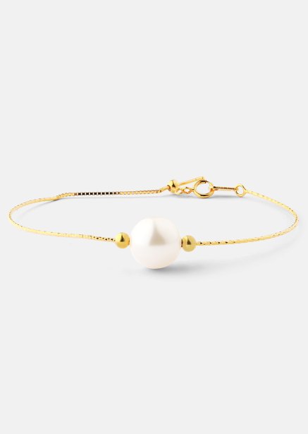 Pulsera Pearl Aura - 18k Chapada en oro