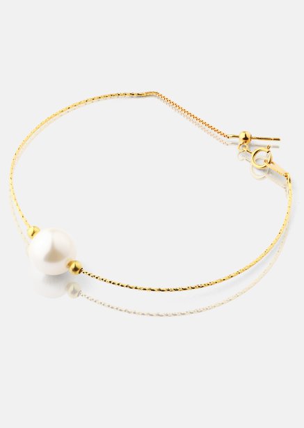 Pulsera Pearl Aura - 18k Chapada en oro