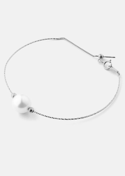 Pulsera Pearl Aura - Chapada en plata
