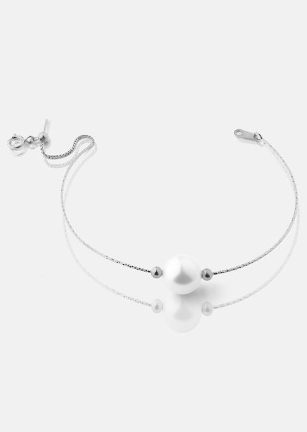 Pulsera Pearl Aura - Chapada en plata