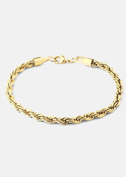 Pulsera Twisted Link- 18k Chapada en oro
