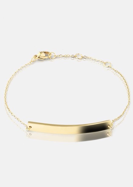 Pulsera Sleek Elegance - 18k Chapada en oro