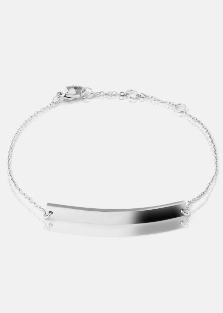 Pulsera Sleek Elegance - Chapada en plata
