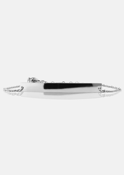 Pulsera Sleek Elegance - Chapada en plata