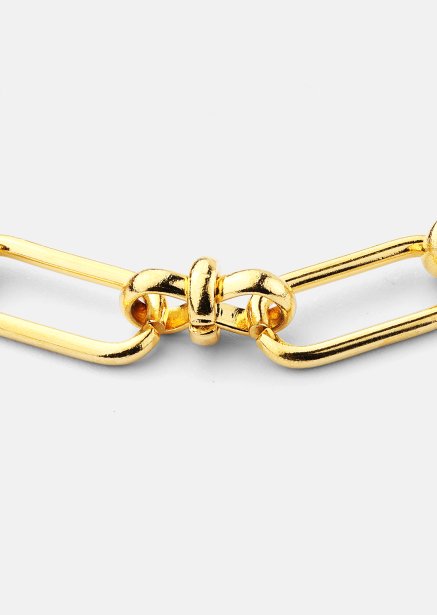 Pulsera Link Statement - 18k Chapada en oro