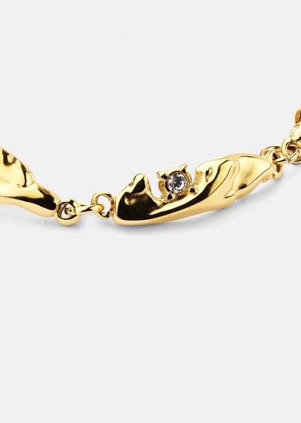 Pulsera Current - 18k Chapada en oro