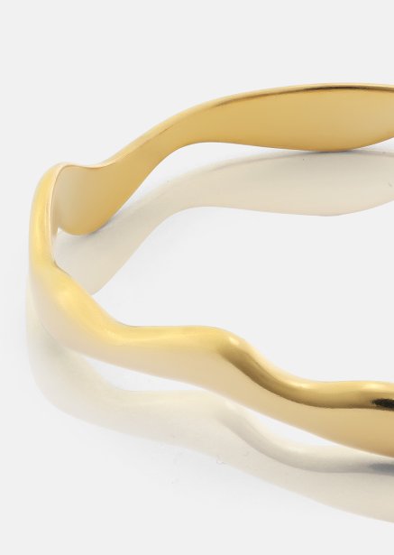 Pulsera Waveform - 18k Chapada en oro