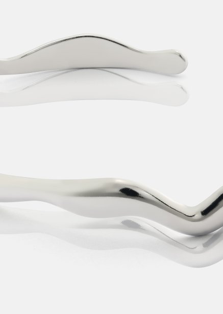 Pulsera Waveform - Chapada en plata