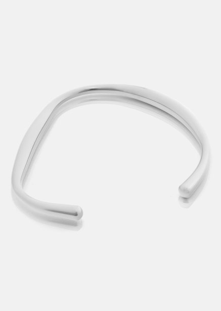 Pulsera Flow Cuff - Chapada en plata