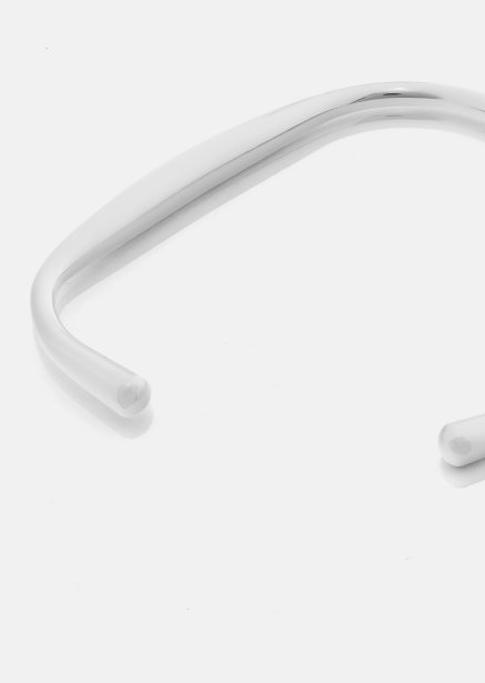 Pulsera Flow Cuff - Chapada en plata