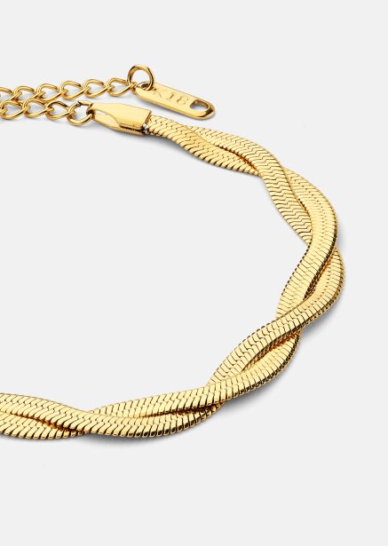 Pulsera Twist Glow - 18k Chapada en oro