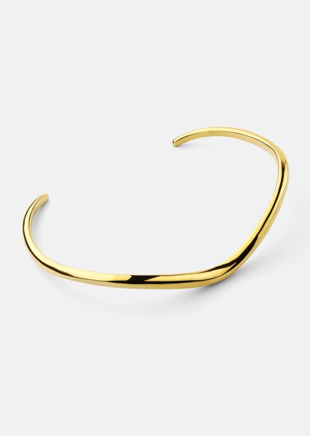 Pulsera Wave Cuff - 18k Chapada en oro