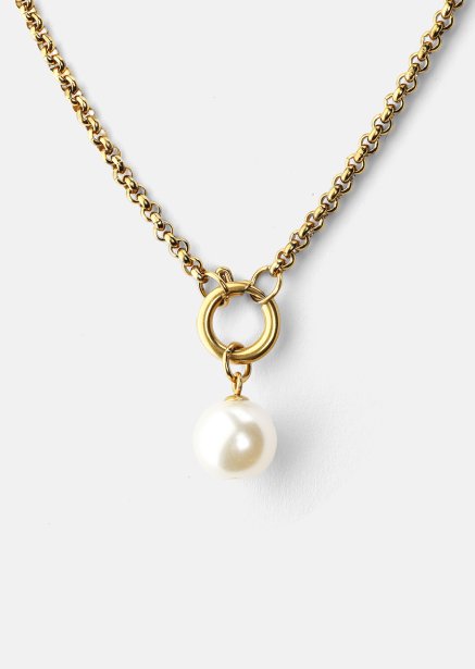 Collar Opal Circle Necklace - 18k Chapado en oro