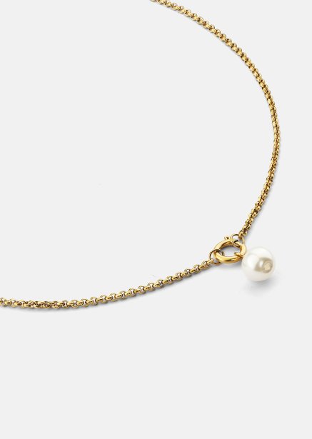 Collar Opal Circle Necklace - 18k Chapado en oro