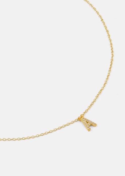 Collar Initial Letters A-N – 18k Chapado en oro