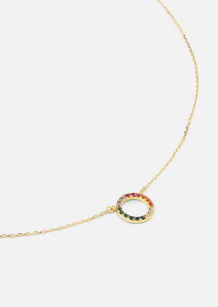 Collar Color Whisper - 18k Chapado en oro