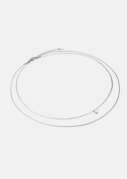 Collar Celeste – Chapado en plata