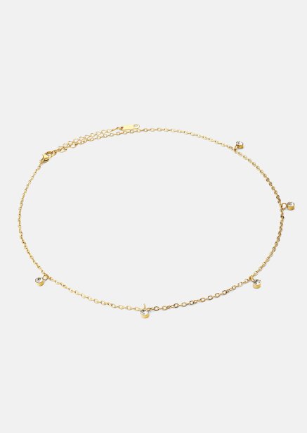 Halsband Luna Drops - 18k Gold Plated