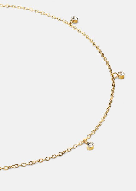 Collar Luna Drops - 18k Chapado en oro