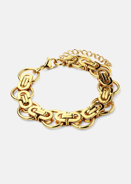 Pulsera Geo Loop - 18k Chapada en oro