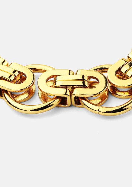 Pulsera Geo Loop - 18k Chapada en oro